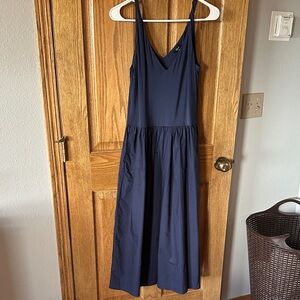 Rails - Franca Navy Sleeveless V-Neck Midi Dress